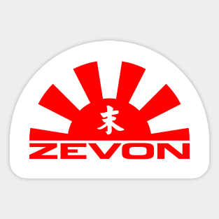 Zevon Sticker